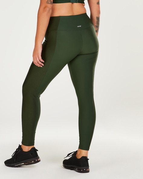 High Waisted Cargo Leggings Olive Green | FIRM ABS