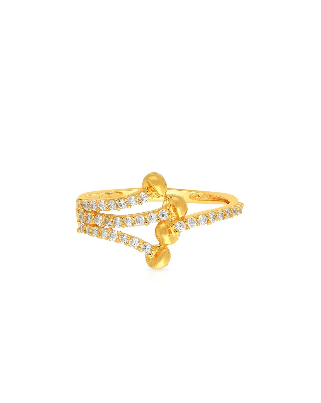 Enzy Long Spiral Collection Gold - White Alloy Ring For Women & Girls :  Amazon.in: Fashion