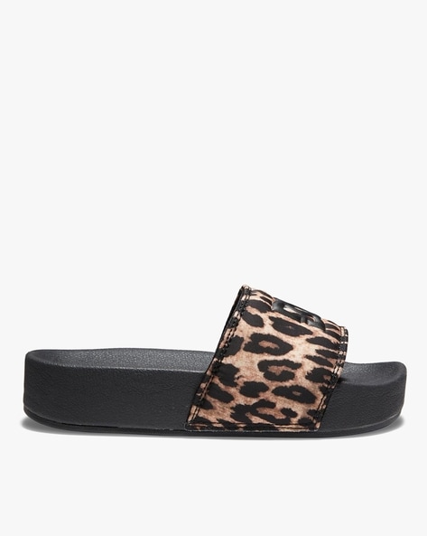 Womens leopard 2025 print sliders