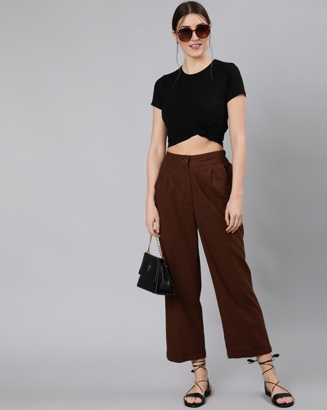 How To Style Zara High Waisted Trousers - Digitaldaybook | High waisted  pants outfit, High waist outfits, High waisted trousers outfit
