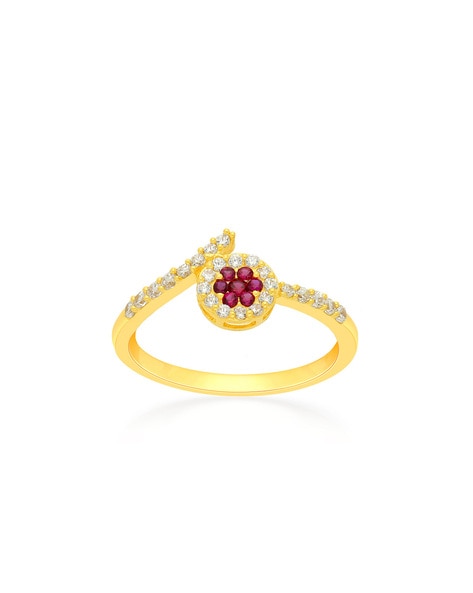 Buy Malabar Gold and Diamonds 22 KT purity Yellow Gold Ring SKYFRDZ087_Y_10  for Women at Amazon.in