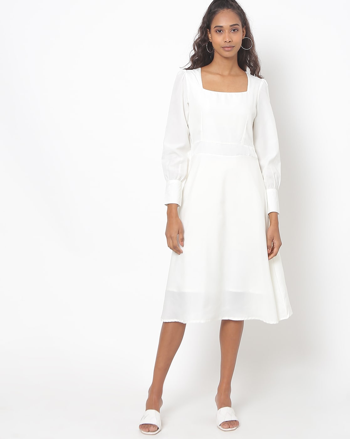 Buy White Dresses for Women by Ak Fashion Online