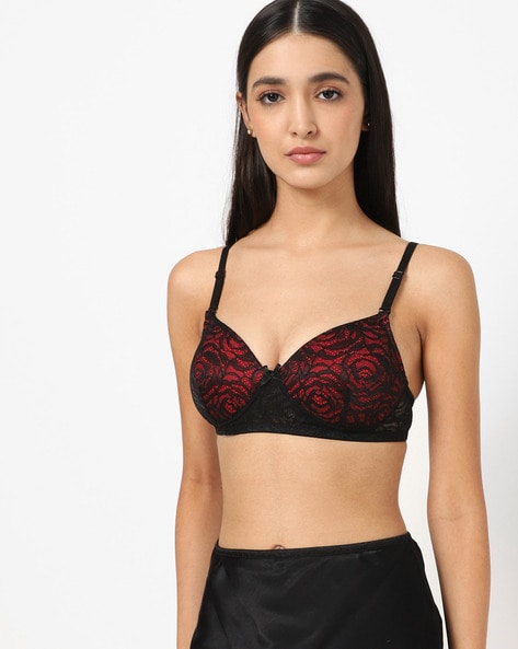 Buy A DAY OUT RED NON WIRED PADDED BRA for Women Online in India