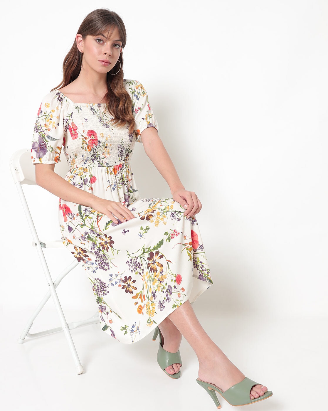 Buy Off-White Dresses for Women by Fig Online