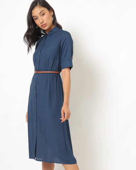 Buy Teal Blue Dresses for Women by Fig 