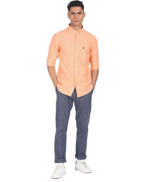 Orange Shirts for Men by US POLO ASSN 
