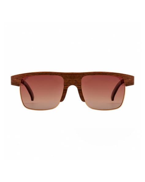 Mens Wooden Sunglasses - Brown TigerEye Wood Sunglasses