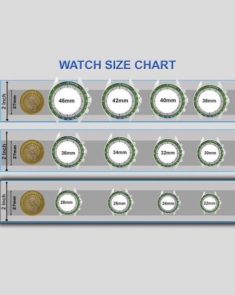 Watch sales size chart