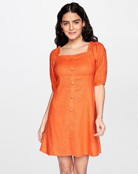 And orange clearance dress