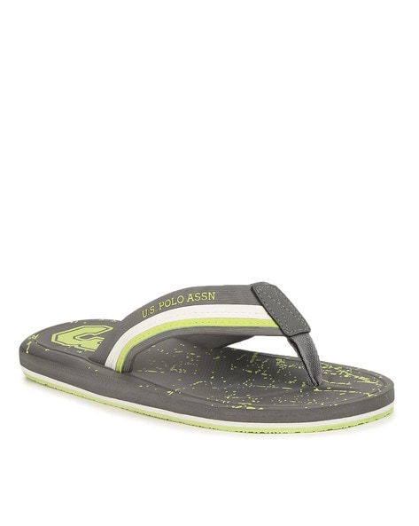 Buy Grey Flip Flop Slippers for Men by U.S. Polo Assn. Online