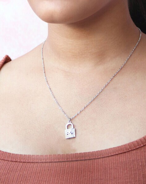 Buy Silver Necklaces & Pendants for Women by Ayesha Online