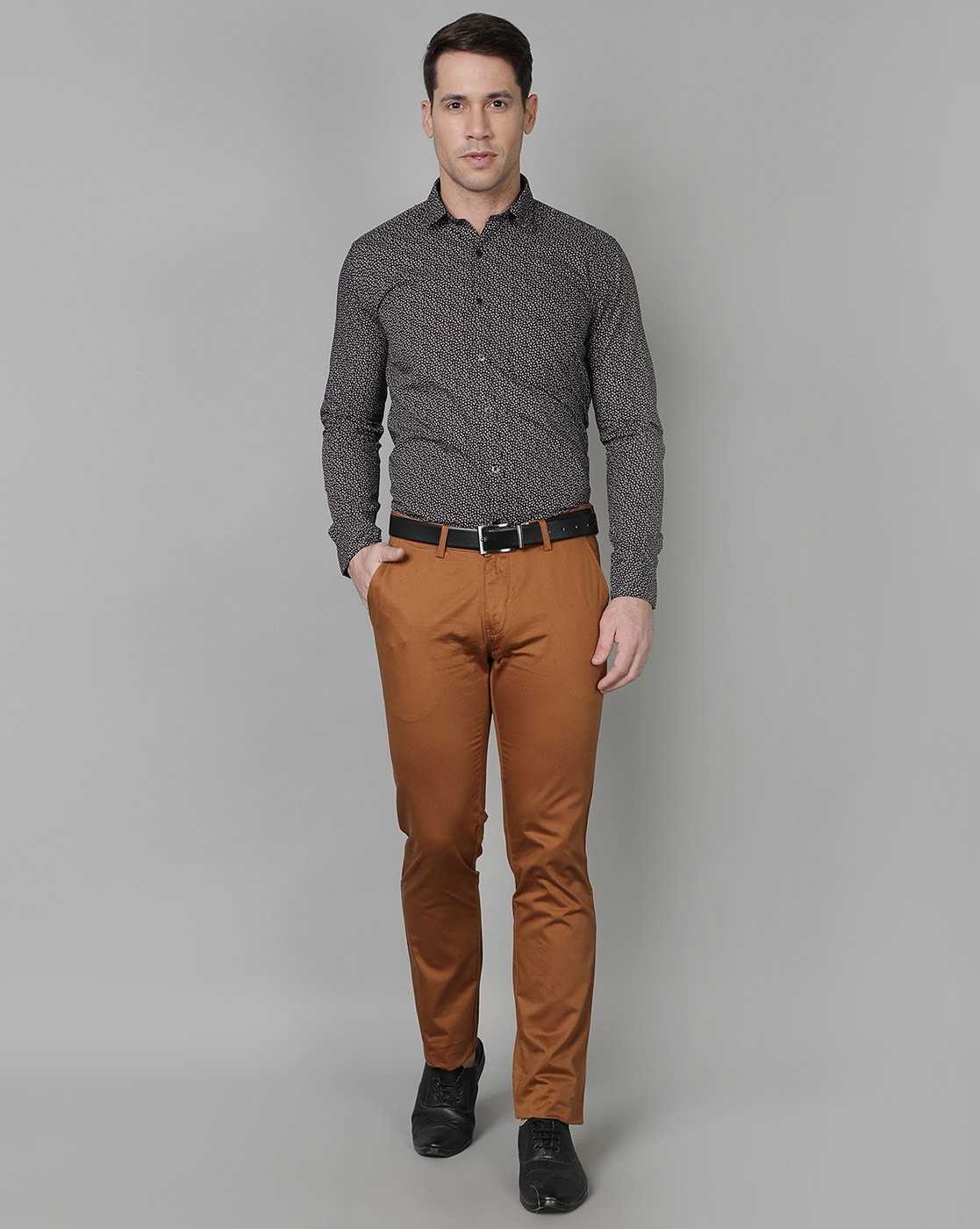 Tawny Brown Colour Cotton Pants For Men – Prime Porter
