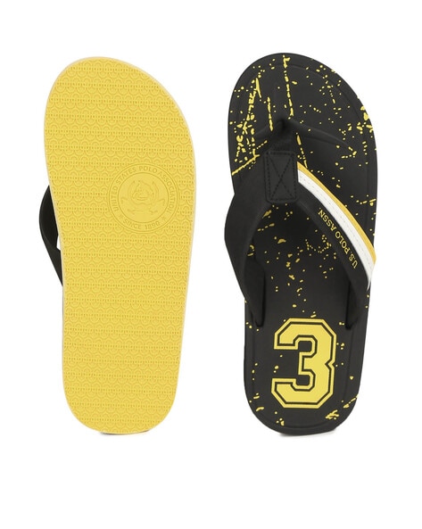 Buy Black Flip Flop & Slippers for Men by U.S. Polo Assn. Online