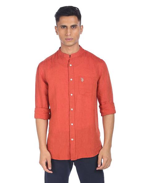 Buy Orange Shirts for Men by US POLO 