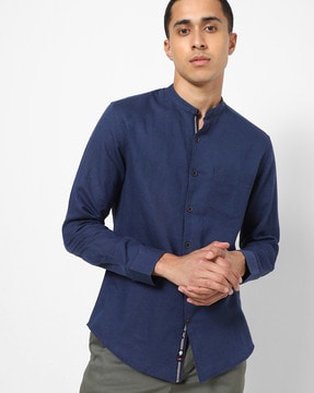 Buy Navy Blue Shirts for Men by NETPLAY Online | Ajio.com