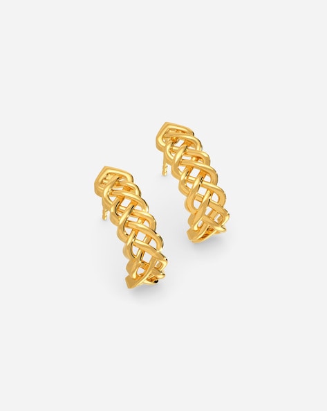 Buy Triple Hoop Earrings, Modern Gold Hoop Earrings, Chunky Hoop Earrings,  Thick Hoop Earring, Gold Half Hoop Earrings, Gold Hoops for Prom,gift  Online in India - Etsy