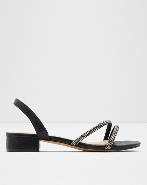 Buy LUNA BLU Black Strappy Slingback Mules from Westside