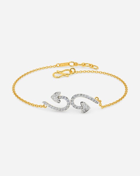 Buy Initial Bracelet With Diamonds Online In India -  India