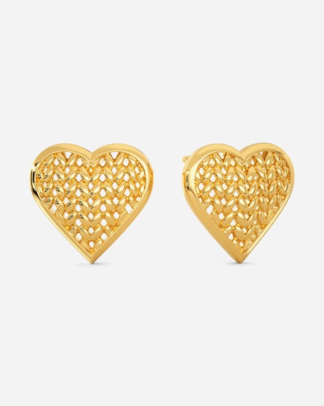 18ct yellow gold, flower multi-stone set stud earrings - Nicholas Wylde