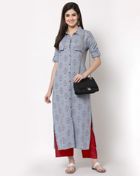 Buy Collar Neck Style Salwar Kameez For Ladies - Stylecaret.com