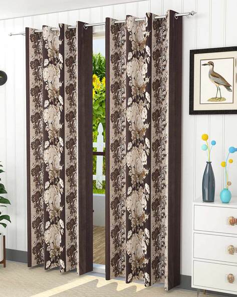 Buy Brown Curtains & Accessories for Home & Kitchen by Homefab India Online