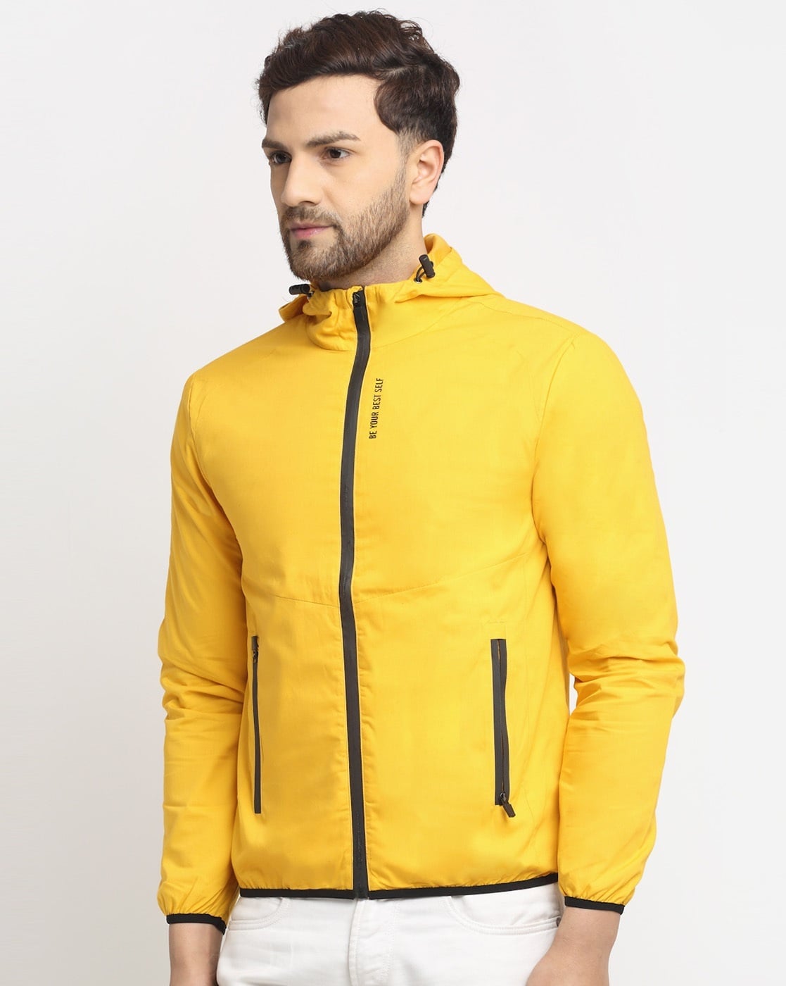Nylon Hooded Jacket in Yellow – REESE COOPER®-anthinhphatland.vn