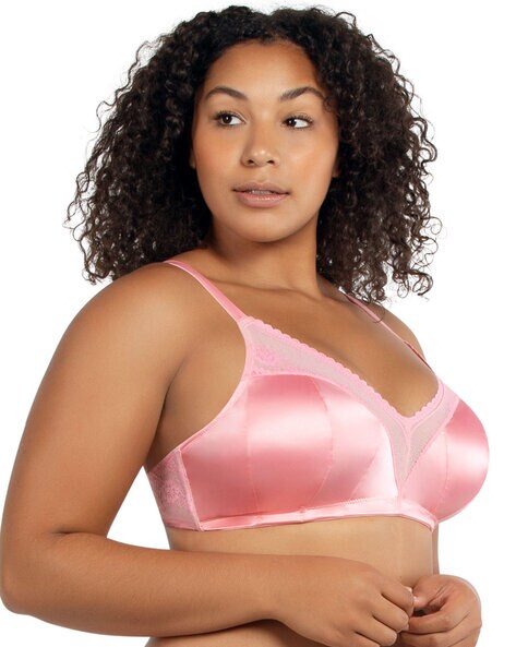 Buy Wacoal Padded Non-Wired Medium Coverage Lace Bra - Pink at Rs.1033  online