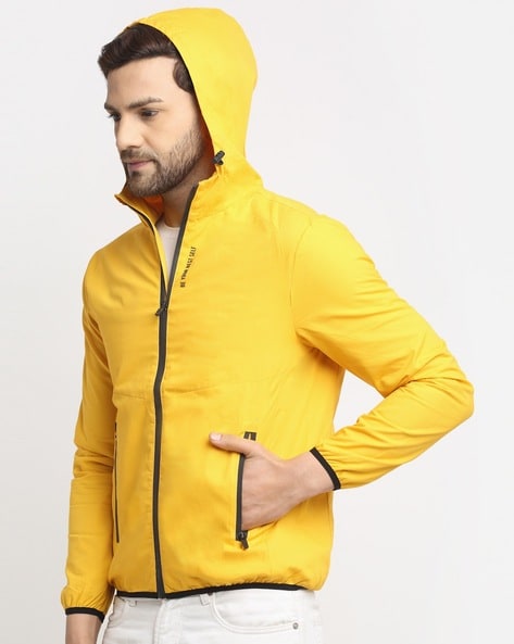 Yellow cheap zipper jacket