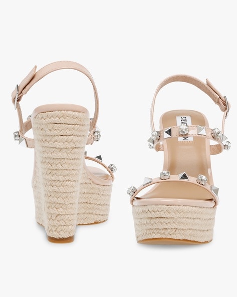 Studded Decor Espadrille Wedge Sandals | SHEIN USA