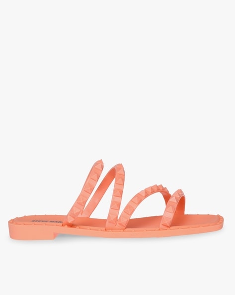 Buy Peach Flat Sandals for Women by STEVE MADDEN Online  Ajiocom