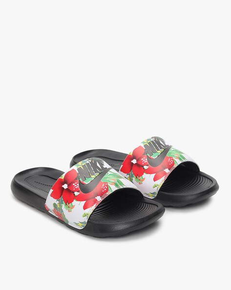 nike benassi slides flowers