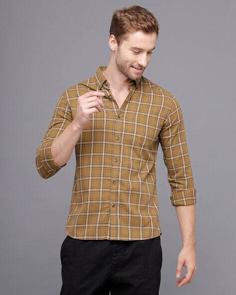 Maroon Shirts for Men by IMYOUNG Online 