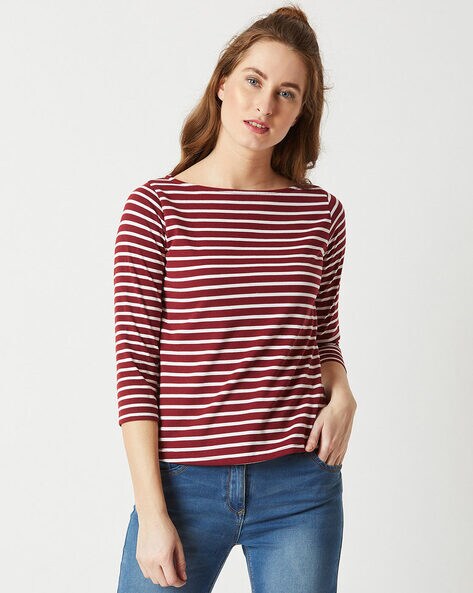 old navy striped boatneck top