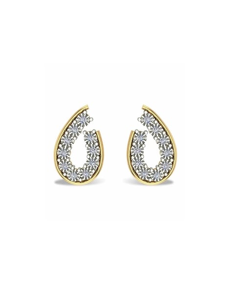 GOLDGIFTIDEAS 22K Gold Designer Earring for Girls Pure Gold Ear Studs for  Women Mothers Day Gift