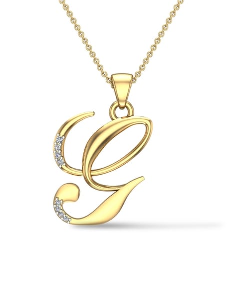 Gold g clearance pendant