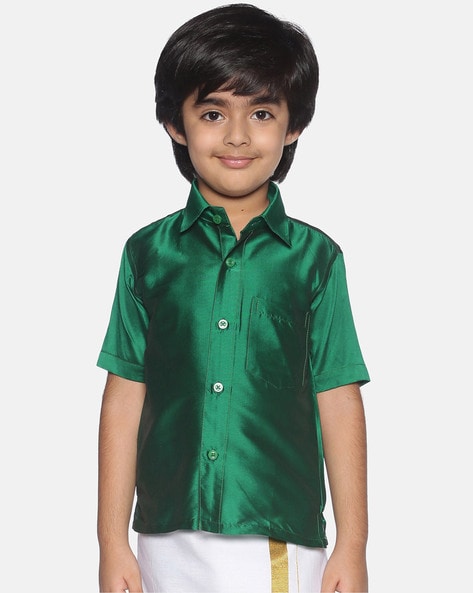 boys green shirt