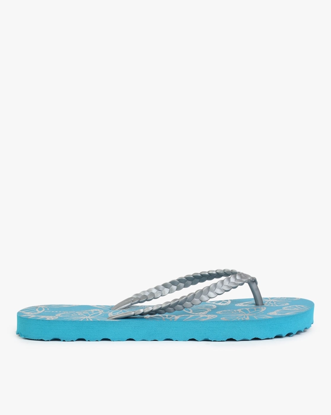 light blue flip flops