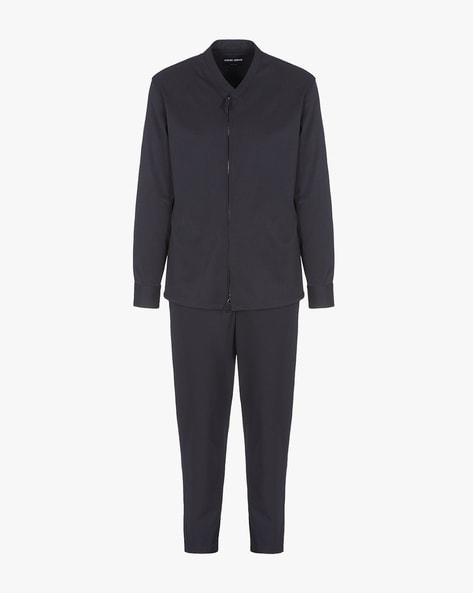 Giorgio Armani Women's Round Neck Long Sleeves Two Piece Pant Suit