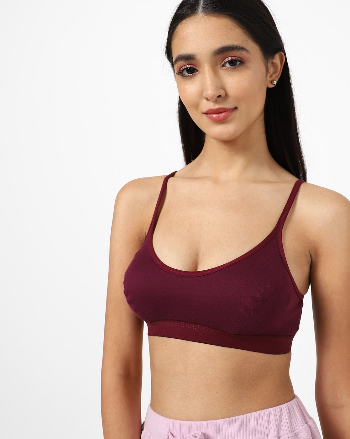 Buy Wine Red Bras for Women by Floret Online