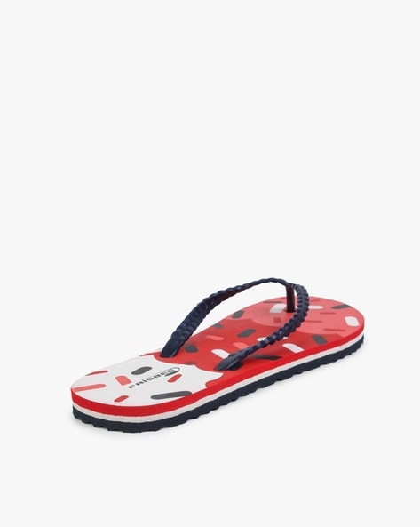 Buy Red Flip Flop & Slippers for Women by FRISBEE Online