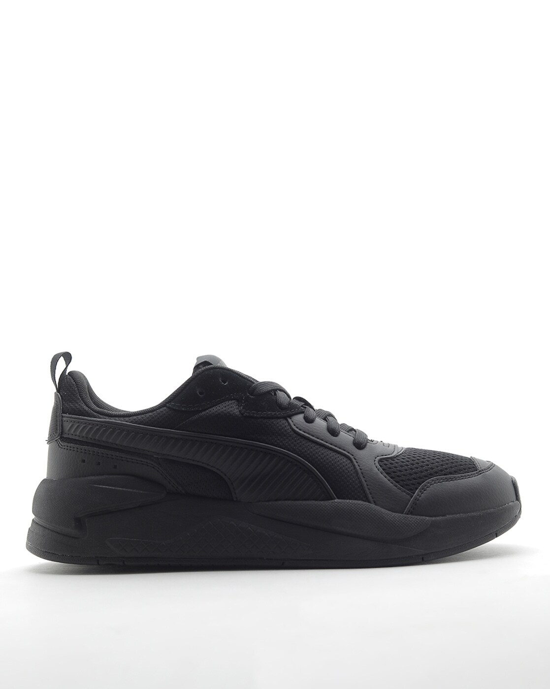 puma lace up casual shoes black