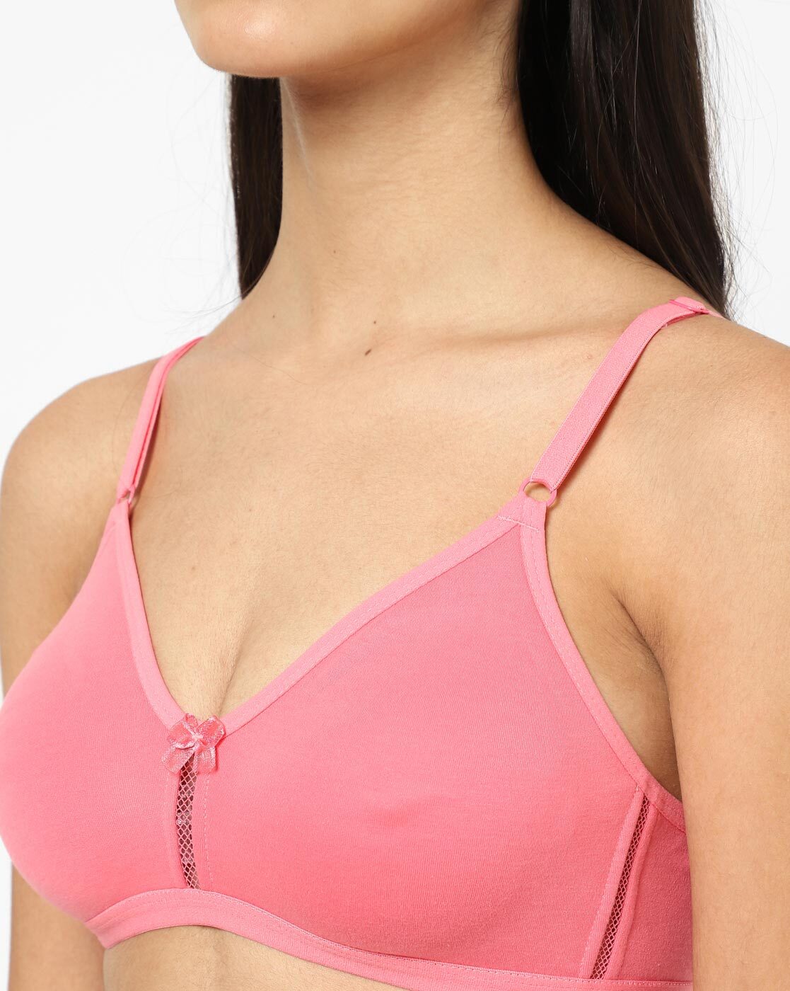 Buy Floret Double Layered Non Wired 3/4Th Coverage T-Shirt Bra - Pink Nude  at Rs.658 online