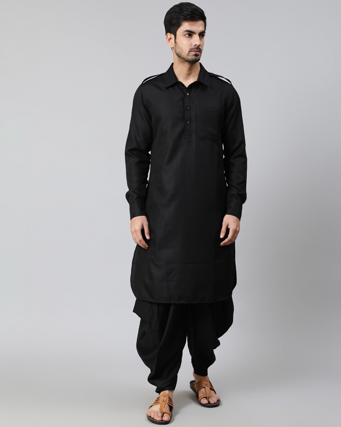 pathani jubba black