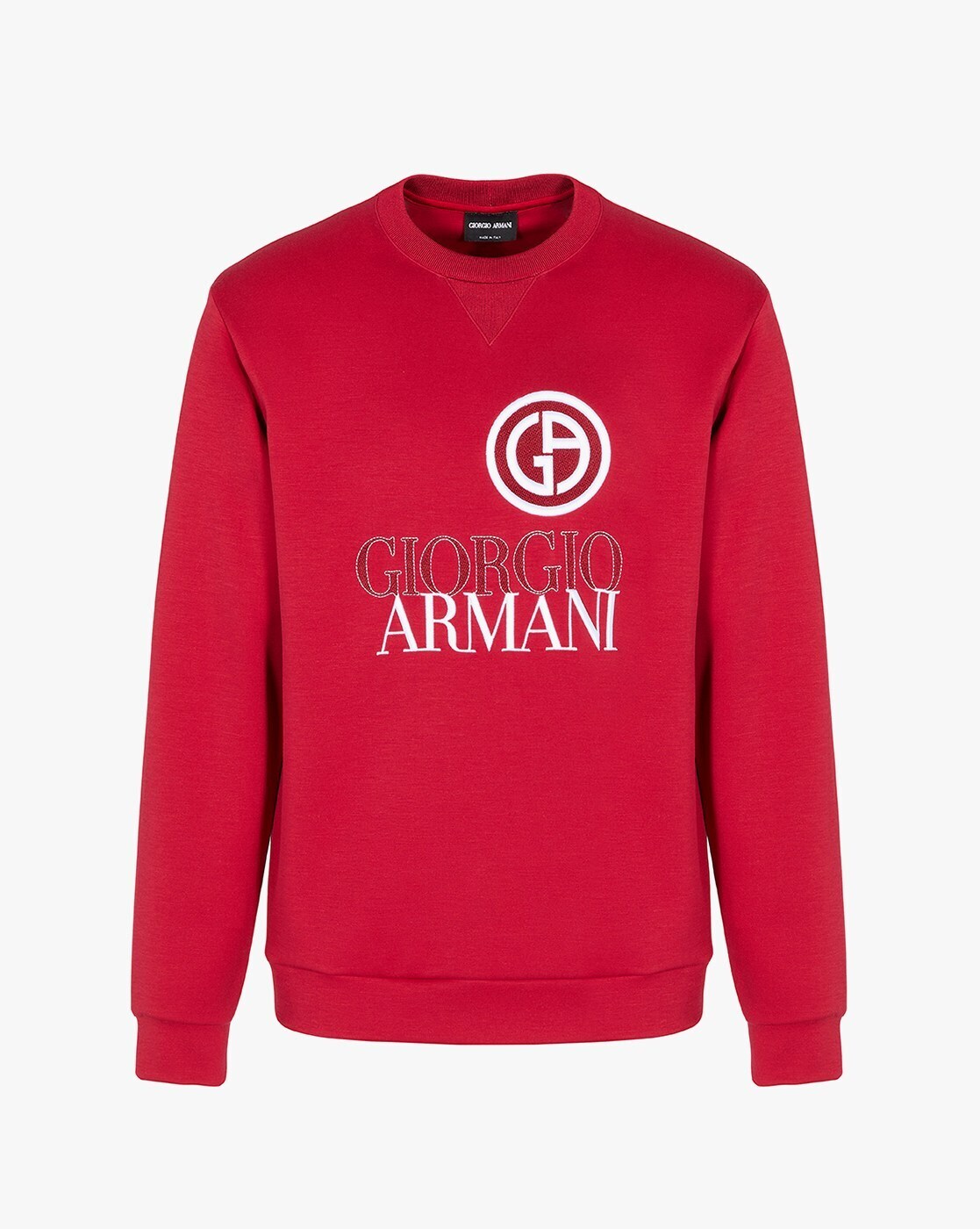 Buy GIORGIO ARMANI Cotton Regular Fit Sweatshirt Red Color Men