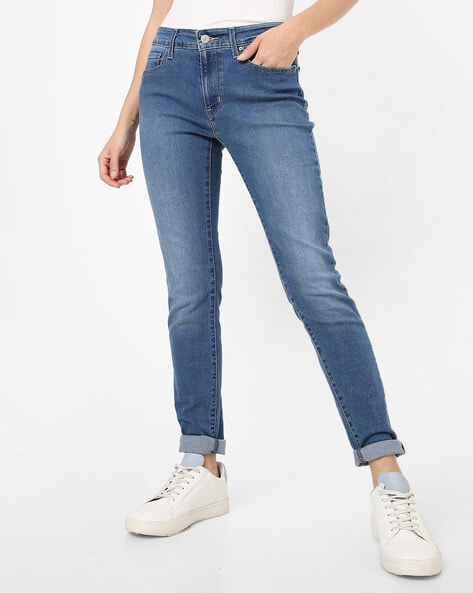 levi's medium rise skinny jeans