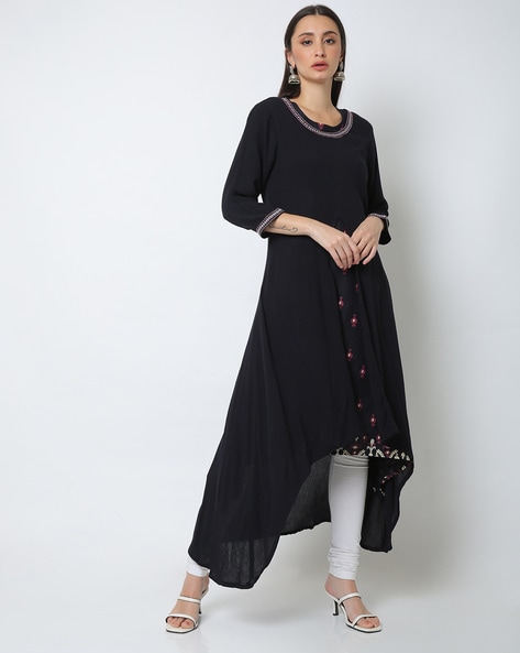 Asymmetrical hemline kurtas best sale