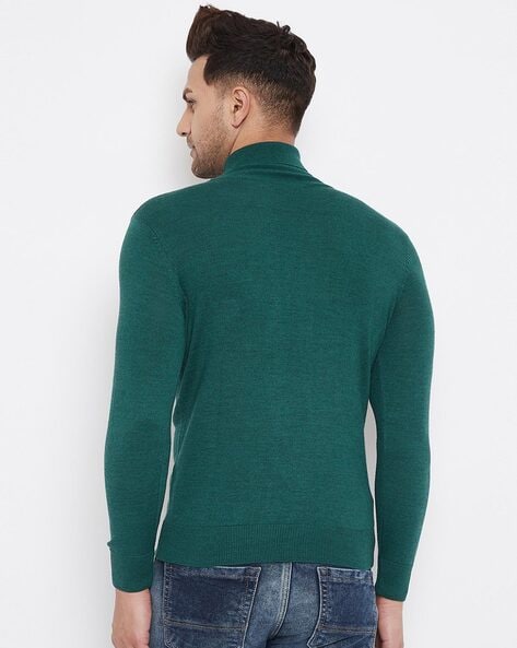 Emerald green turtleneck on sale mens