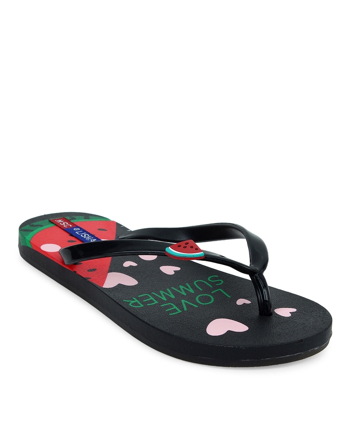 Thin black flip discount flops