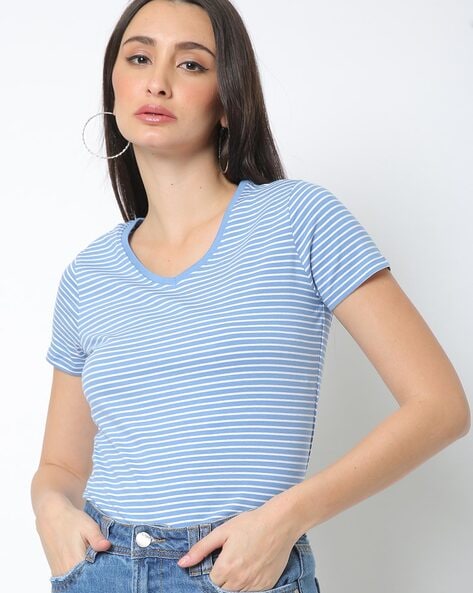 Buy Blue Tshirts for Women by Teamspirit Online Ajio.com