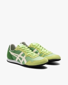 Buy Onitsuka Tiger Colourblock Lace-Up Casual Shoes | Green & Yellow Color  Men | AJIO LUXE